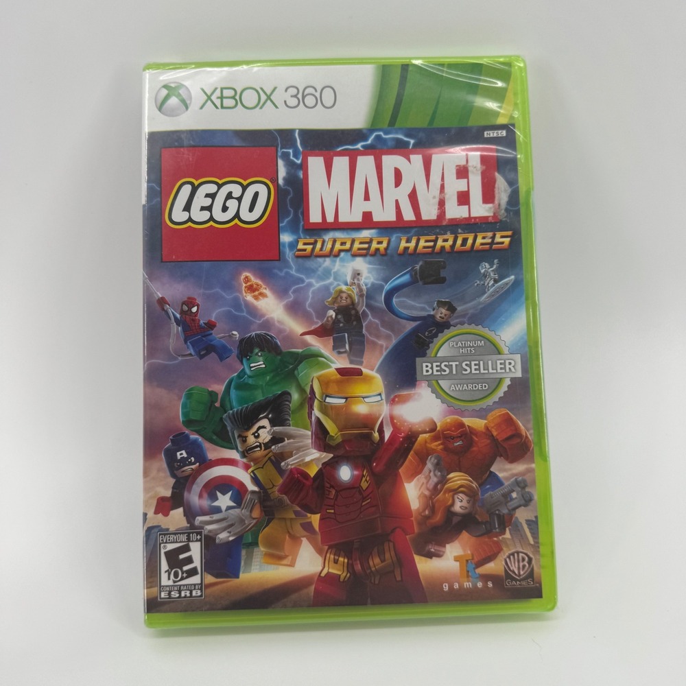 Lego Marvel Super Heroes Xbox 360 Platinum Hits Best Seller New Sealed NTSC